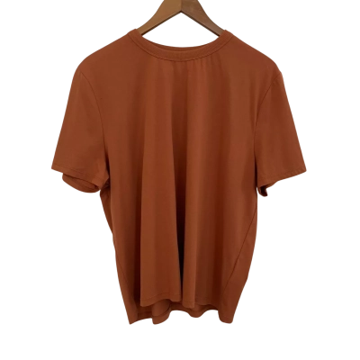 Seed Heritage Womens  Size L Crew Neck Top / Short Sleeve Top Burnt Orange 