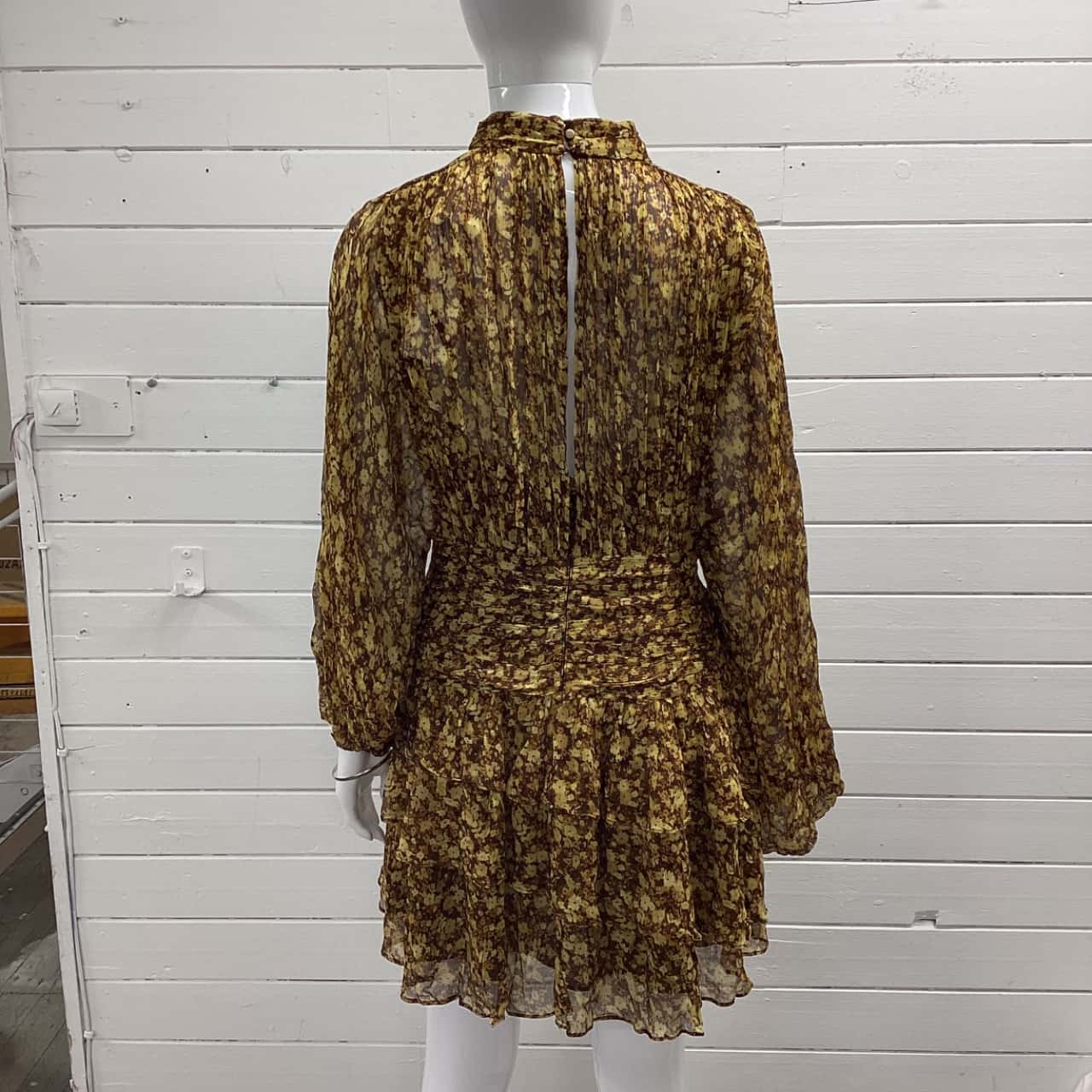 slim fit dress slacks Shona Joy Golden Sequin Mini Dress main image 0