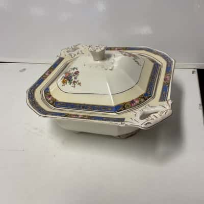 WH Grindley England square covered dish 
