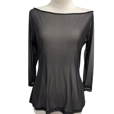 Carla Zampatti BLACK SHEER Womens Top