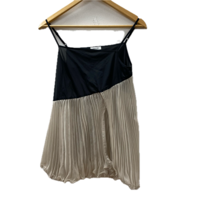 Fray I.D Womens Top One Size Black  / Grey Asymmetrical Camisole