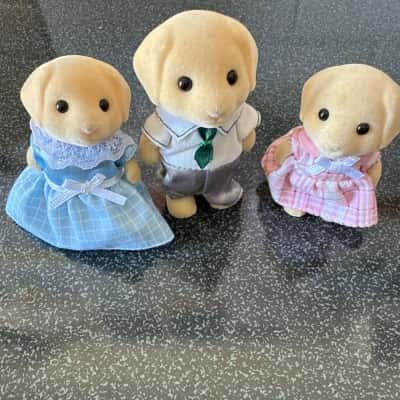 Sylvanian Families Yellow Labrador Dog Family(B21)