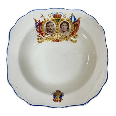 1937 Meakin Souvenir of the Coronation of King George VI & Queen Elizabeth Dish