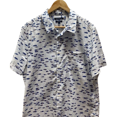 Sportscraft Mens Size L Blue Pattern Shirt