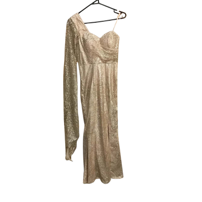 Bariano Womens  Size 6 One Shouldered Long Contour Gown 