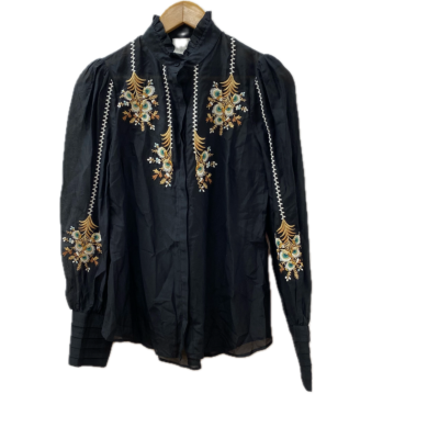 Once/Was Womens Top Size 0 Black  