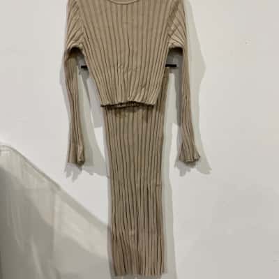 Dotti Womens  Size 8 Beige Skirt Top BeigeSize S RRP $129