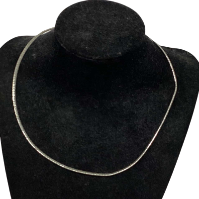  Womens Choker Necklace Silver 835 markings