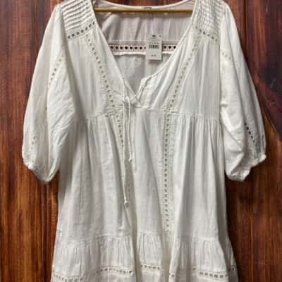 Cotton On  Size 10 White cotton dress new 