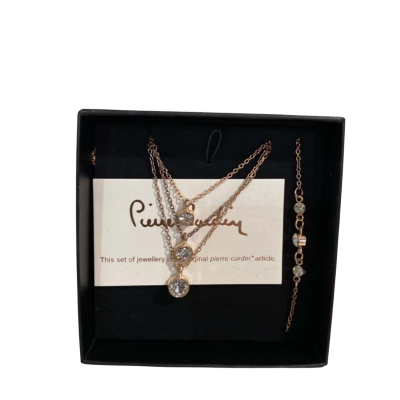 Pierre Cardin Womens Elegant Necklace and Bracelet Set