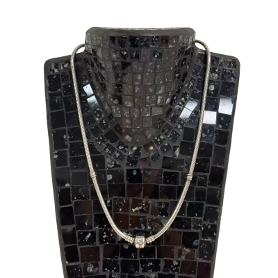 Sterling SIlver (925) Pandora Moments Charm Necklace w/ Signature Clasp (32 grams)