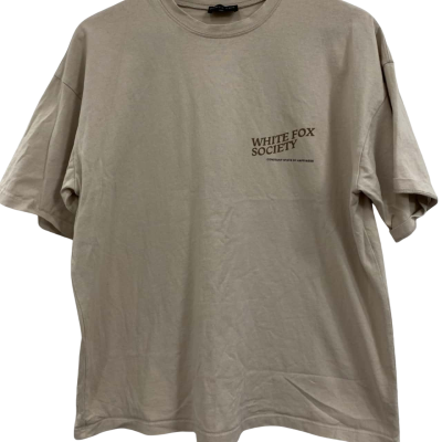 White Fox  Size S/M Beige T-shirt