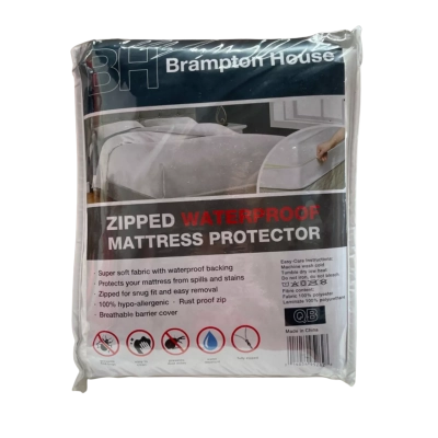Brampton House Queen Size Zipped Waterproof Mattress Protector - Brand New Still in Packaging