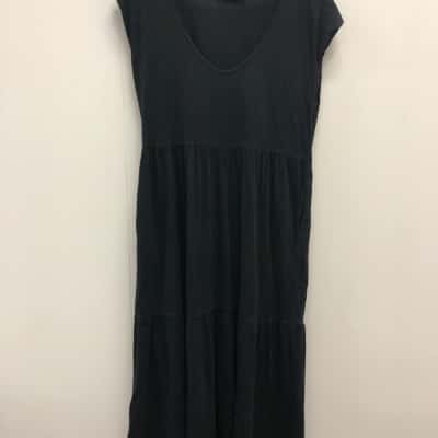 Decjuba Womens  Size L Midi Dress Black  