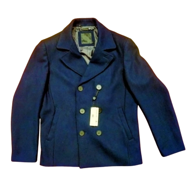 Brand new Vito men's Navy blue Marino wool Jacket Size: L 