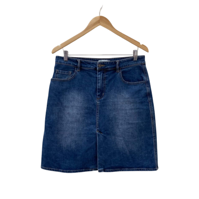 Country Road Womens  Size 12 A-Line Denim Skirt Blue 