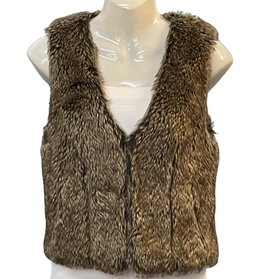 Jeanswest Womens Size 8 Vest Jacket Brown