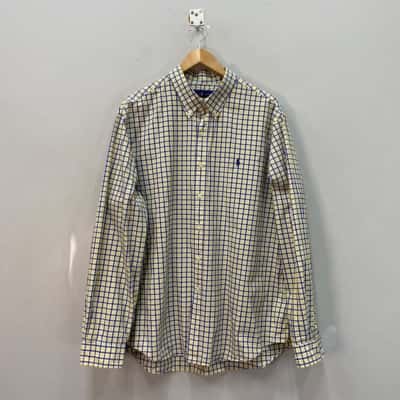 Ralph Lauren Mens  Size XXL Long Sleeve Shirt Checked 