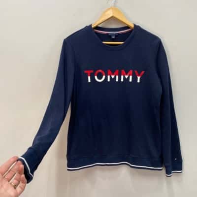 Tommy Hilfiger Womens  Size M Jumper Navy Blue 
