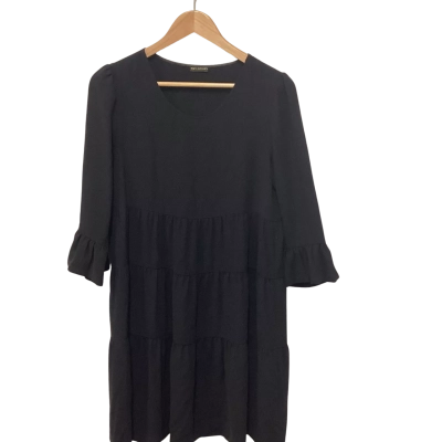 Carla Zampatti Womens  Size 8 Midi Dress Black Dress