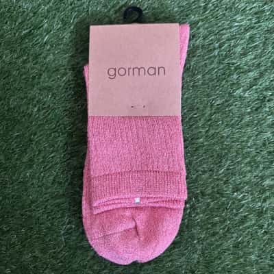 Gorman Peach Glitter Rib Socks - Onesize (New) 