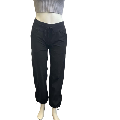 Brand New Lululemon Womens  AUS Size 6-8 Pinstriped Mobility Pants Black 