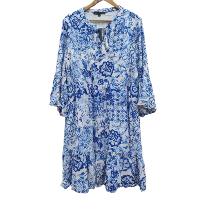 Liz Jordan Womens Size 18 Floral Dress Blue / White (3)