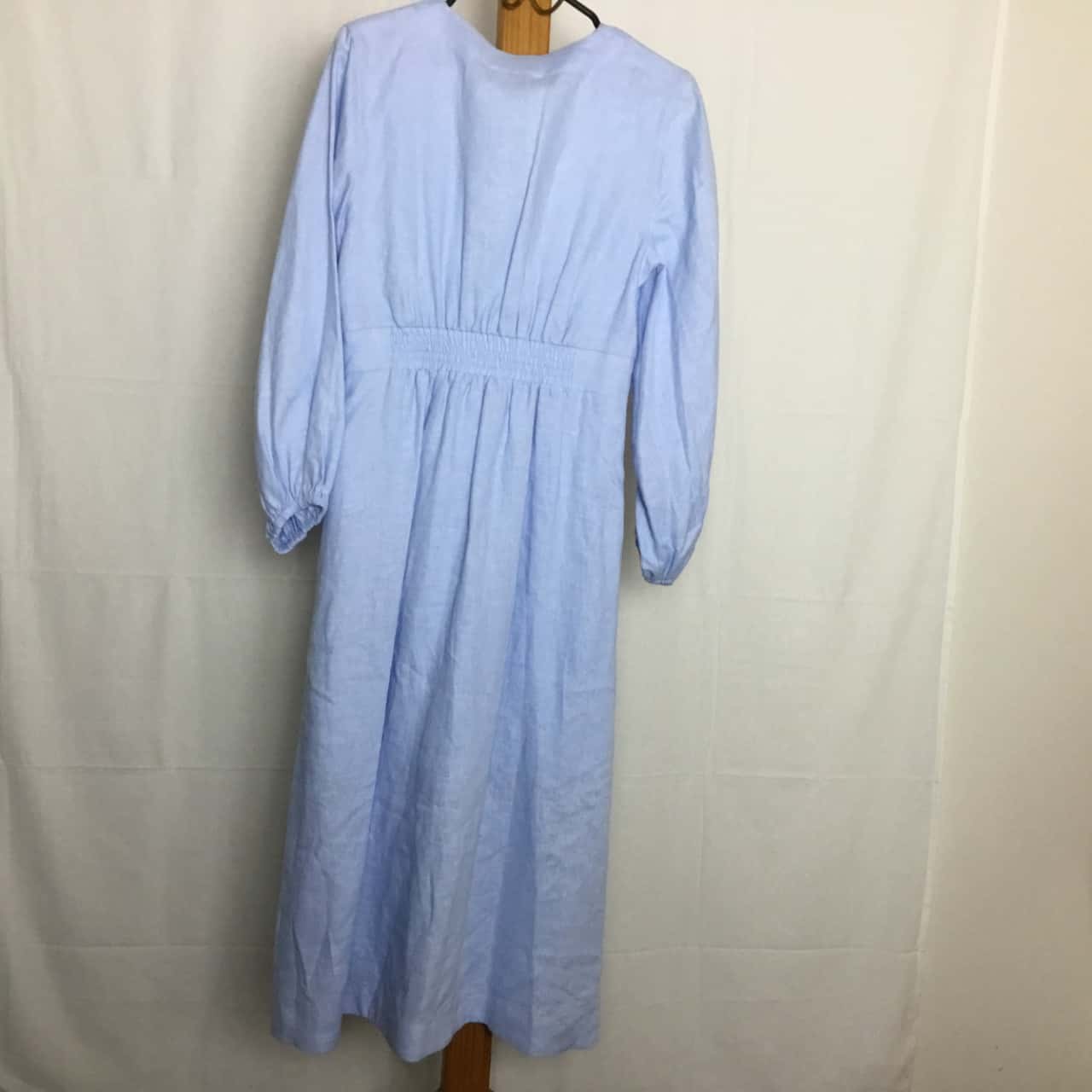 blue dart dress Women's Blue Embroidered Dart Dress main image 0