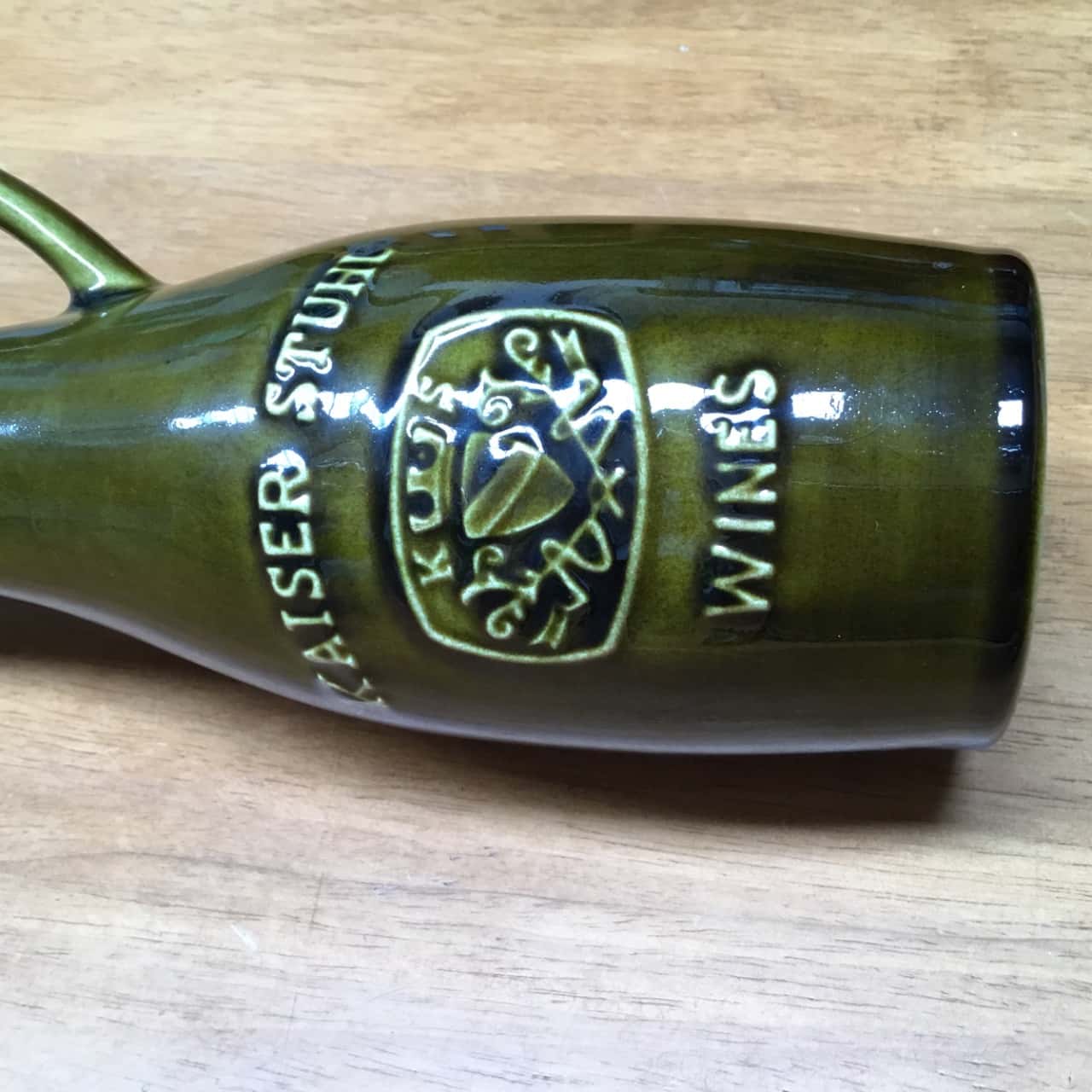 Vintage Kaiser Stuhl Wines Green Carafe By Elischer Pottery