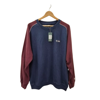 Ghanda Womens  Size 12 Astro Blue / Washed Grenache Legacy Crew Sweatshirt