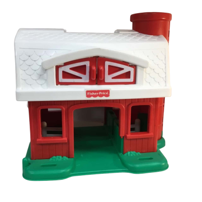 Vintage 1995 Fisher Price Farm House Play Set as pictured
