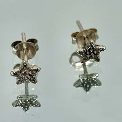 925 Star Stud Earrings 