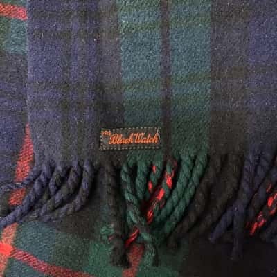 The black watch fringed picnic blanket.