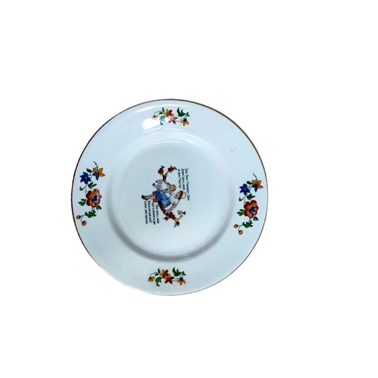 Swinnerton England Fine China Plate Retro Vintage Nursery Rhyme SeeSaw