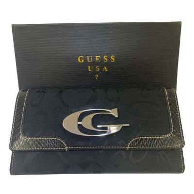 Guess Womens Black Gianni Conti Black Wallet/Purse
