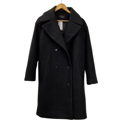 Brand New - Forcast - Womens Zahra Boucle Yarn Coat - Size 8 - Black (RRP $199.99)