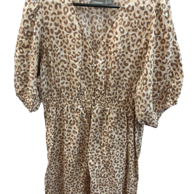 Sussan Womens  Size 16 Brown and White pattern dress