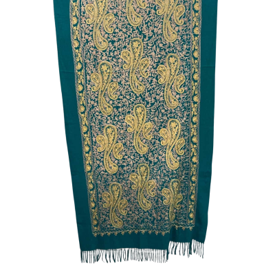 cashmere Womens  Scarf Gold / Green 