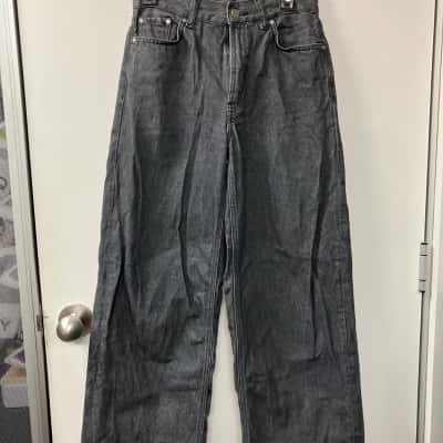 Zara Womens  Size 24 Wide Leg Jeans Black  