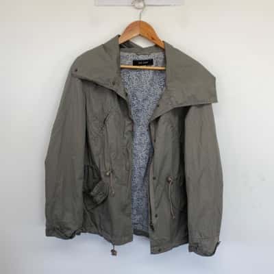Jay Jays Grey Green Front Zip Jacket  Size 14 