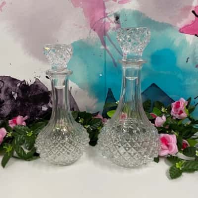 Glass Decanter Set x2