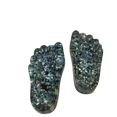 Paua Shell Feet Approx 6 x 12cm