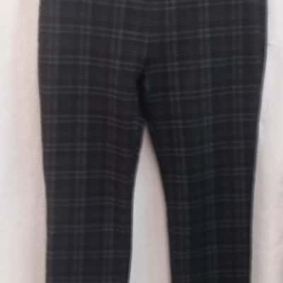  Womens Vassalli Size 14 Casual Pants  Checked / Grey / Black