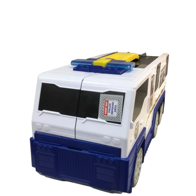 Folding Police Truck Play Set as pictured