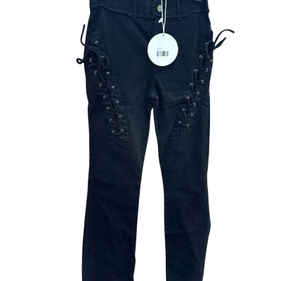 Princess Polly Womens  Size 8 Black Pants Festival Vibes 