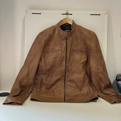 Dodge Men’s leather jacket Size M