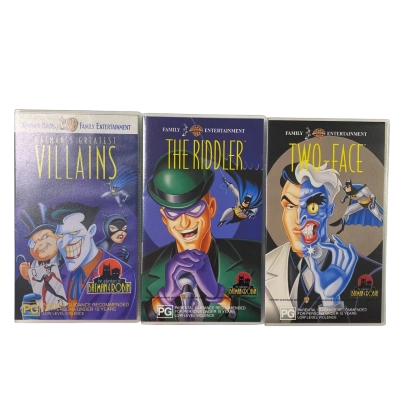 The Adventures of Batman & Robin VHS set of 3