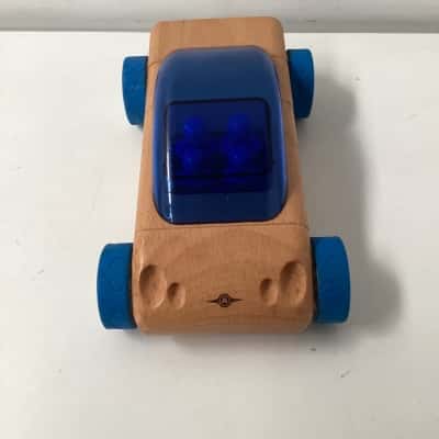 Automoblox mini S9 sedan blue wooden toy car