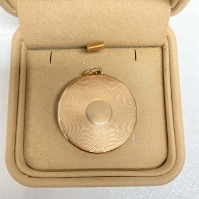 Authentic Mid-Century Vintage Rose Gold Round Locket