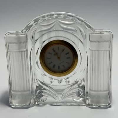 Mikasa Cotillion Frost crystal quartz clock